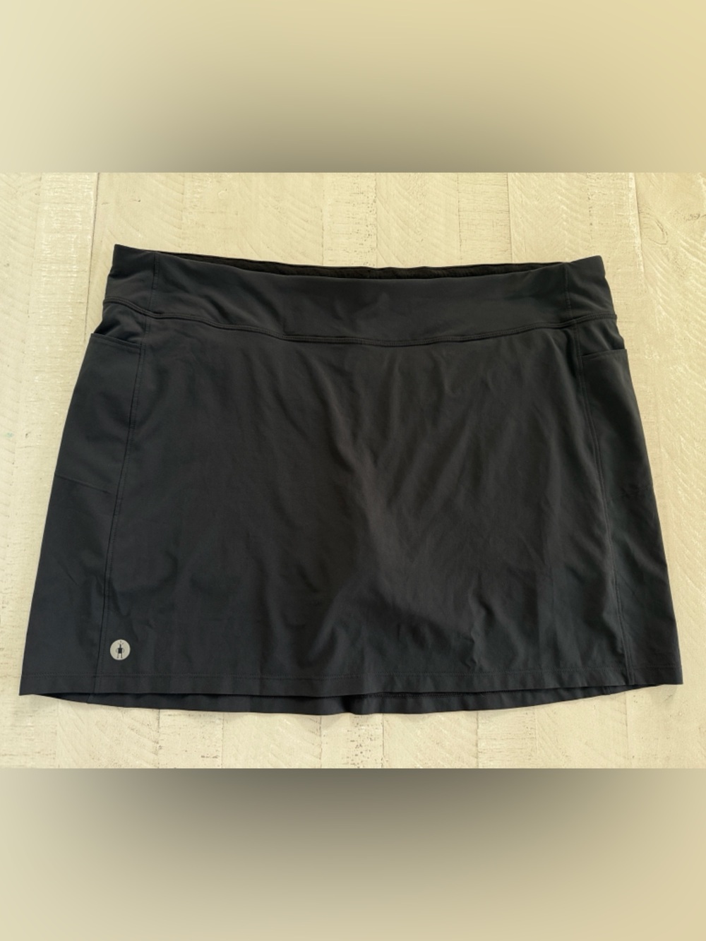Smartwool Sport Merino Wool Lined Skirt Skort Short size XL Black